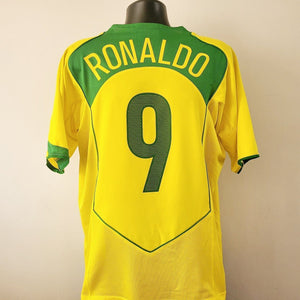 RONALDO 9 Brazil Shirt - Medium - 2004/2006 - Home Nike R9