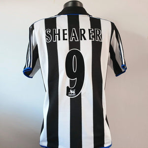 BNWT SHEARER 9 Newcastle United Shirt - Medium - 2000/2001 - Home Jersey Adidas