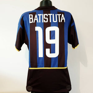 BATISTUTA 19 Inter Milan Shirt - Large - 2002/2003 - Jersey Nike Home