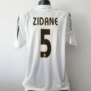 ZIDANE 5 Real Madrid Shirt - XL - 2004/2005 - Adidas Home Jersey