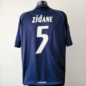 ZIDANE 5 Real Madrid Shirt - Medium - 2005/2006 - Adidas Away Galacticos
