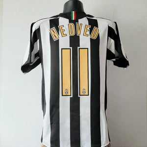 NEDVED 11 Juventus Shirt - 2005/2006 - Small - Home Nike Jersey