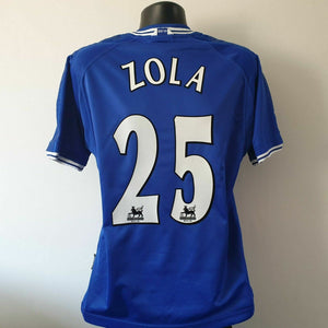 ZOLA 25 Chelsea Shirt - Large - 1999/2001 - Jersey Autoglass Umbro